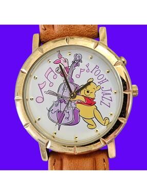 Vintage 1997 Disney Timex Winnie the Pooh Jazz Musical Watch 40732 - WORKING